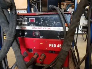Used Lincoln Electric Idealarc CV-300 Welder with Cart for sale