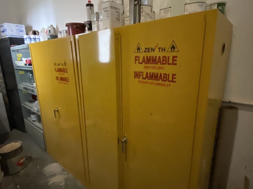 Used Fire Proof Chemical Storage Cabinet